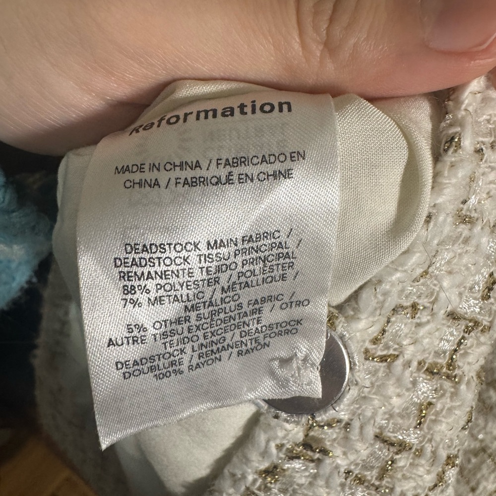 Reformation Jamie Tweed Mini Dress - Picture 8 of 8